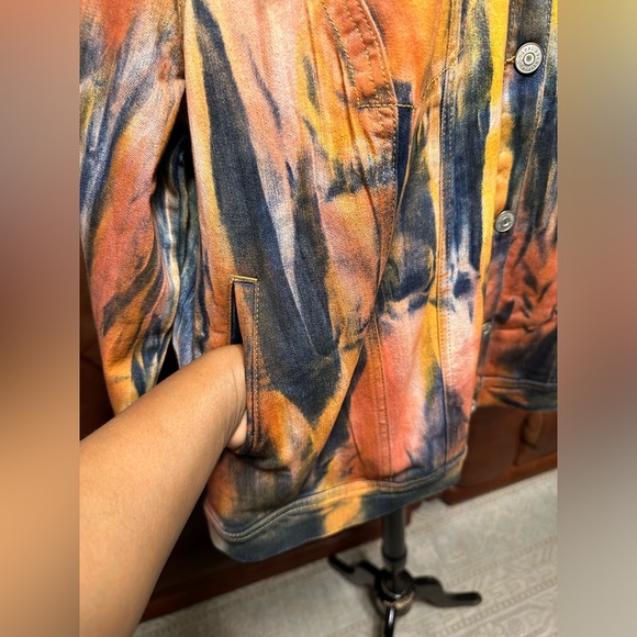 NWOT LOGO BY LORI GOLDSTEIN LIMITED EDITION TIE DYE DEMIN JACKET SIZE 20 W - Picture 5 of 16